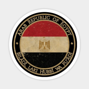 Vintage Arab Republic of Egypt Africa African Flag Magnet